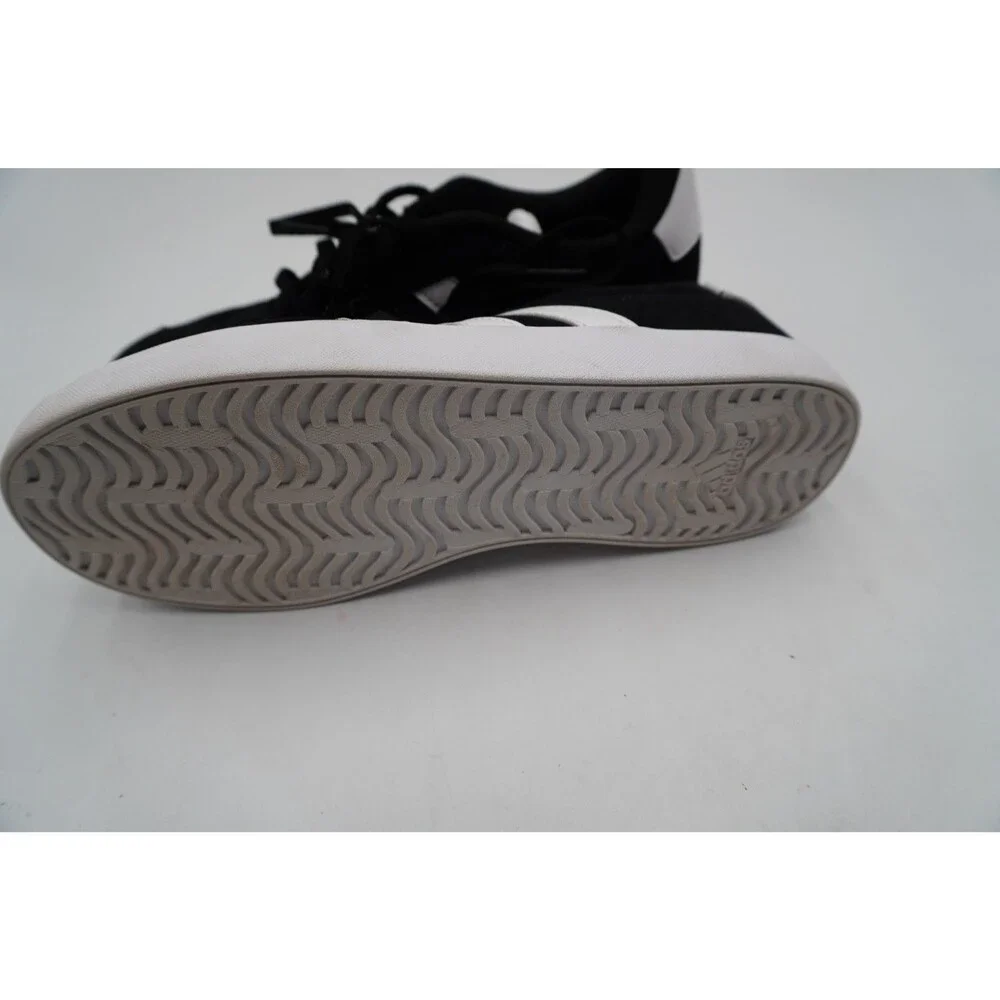 Adidas Unisex Kid's Lace Up VL Court 3.0 Sneakers JL3 Black Size US:4 UK:3.5